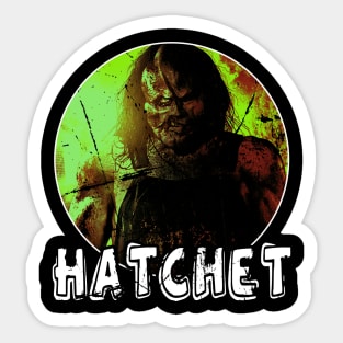 Gift Movies Present Hatchets Sticker